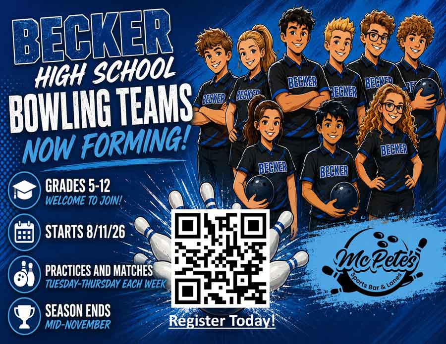 Join Becker High bowling teams and compete with top Bowling Leagues in Big Lake—sign up today!.